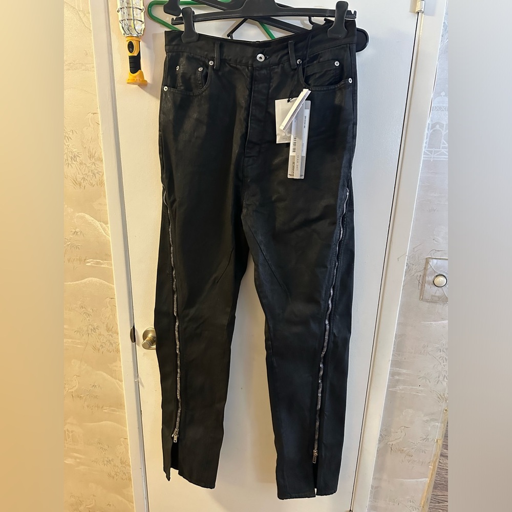 Rick owens bolan banana waxed jeans size 33